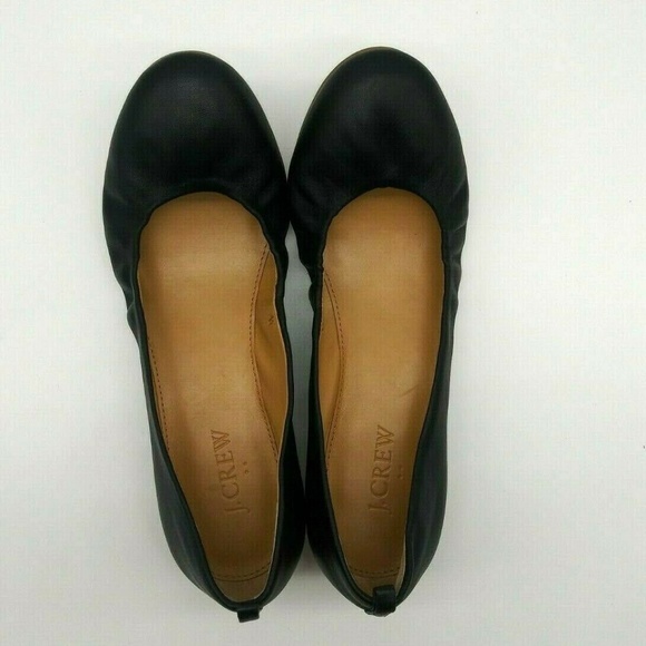 J. Crew Shoes - J Crew Black Ballet Flats Slip On Elastic Size 7